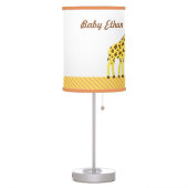 Giraffe Mommy and Baby Nursery Room Decor Table Lamp (Left)