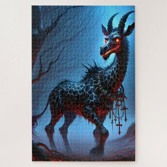 Giraffe Monster Jigsaw Puzzle (Vertical)