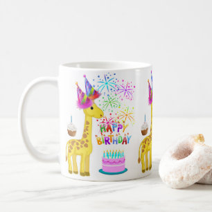 Giraffe Mug Happy Birthday Mug