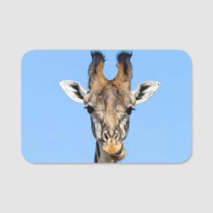 Giraffe Name Tag