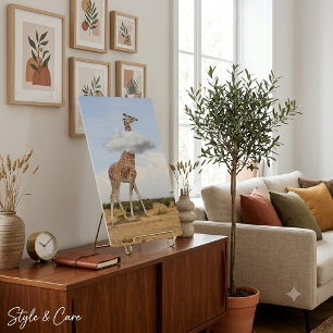Giraffe Nature Savannah Wildlife Art Foam Board