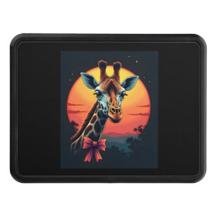 Giraffe Neck Like a Rollercoaster Run Funny Retro Hitch Cover