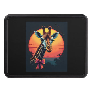 Giraffe Neck Like a Rollercoaster Run Funny Retro Hitch Cover