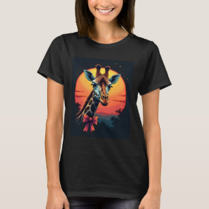 Giraffe Neck Like a Rollercoaster Run Funny Retro T-Shirt