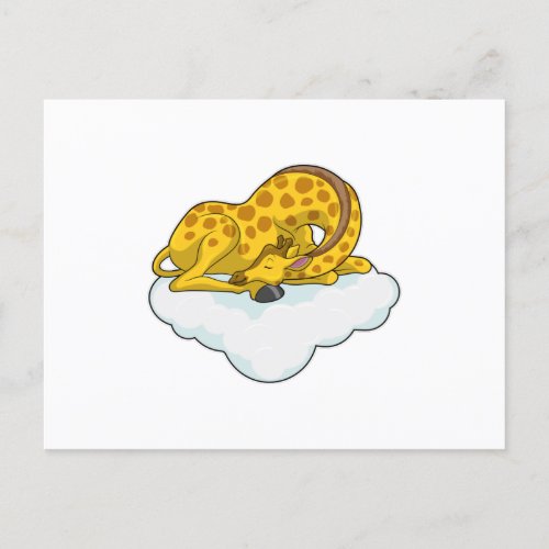 Giraffe on Clouds Postcard