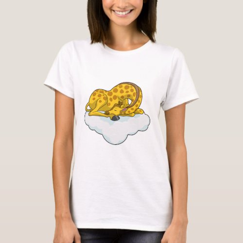 Giraffe on Clouds T_Shirt