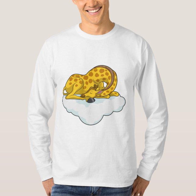 Giraffe on Clouds T-Shirt (Front)