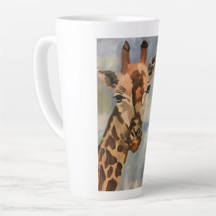 Giraffe on latte mug
