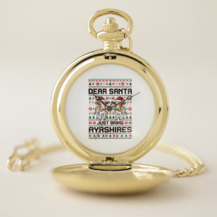 Giraffe on Skateboard Rainbow Vintage Shirt Design Pocket Watch