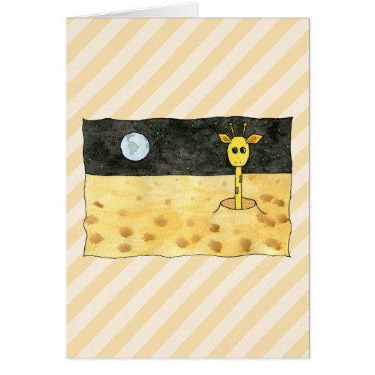 Giraffe on the Moon. (Front)