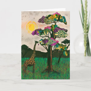 Giraffe on the Planes of Africa Card