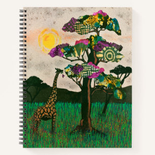 Giraffe on the Planes of Africa Notebook