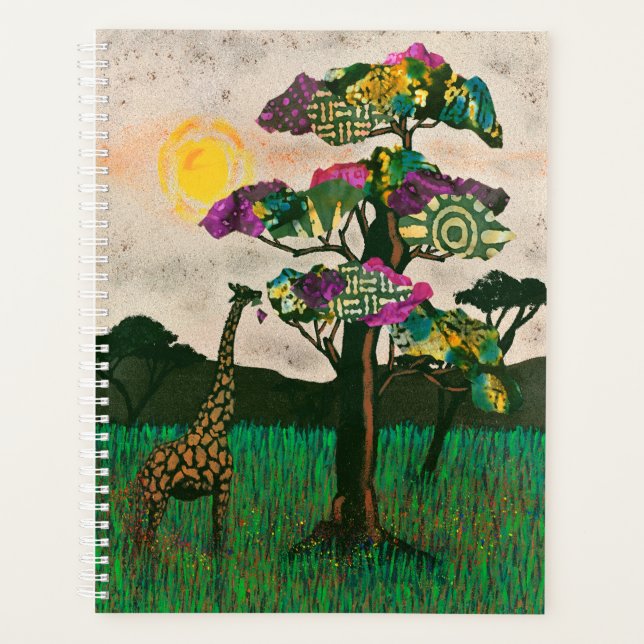 Giraffe on the Planes of Africa Planner (Front)