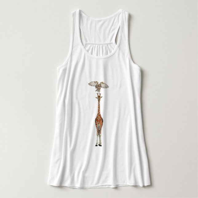 GIRAFFE & OWL TANK TOP (Design Front)