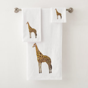 Giraffe Painting Bath Towel Set
