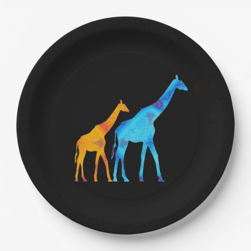 Giraffe Paper Plate