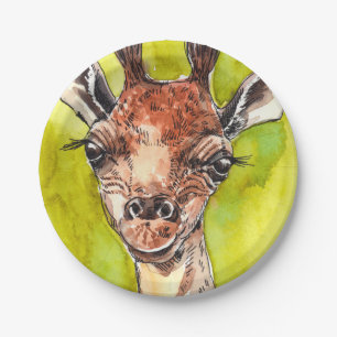 Giraffe Paper Plates