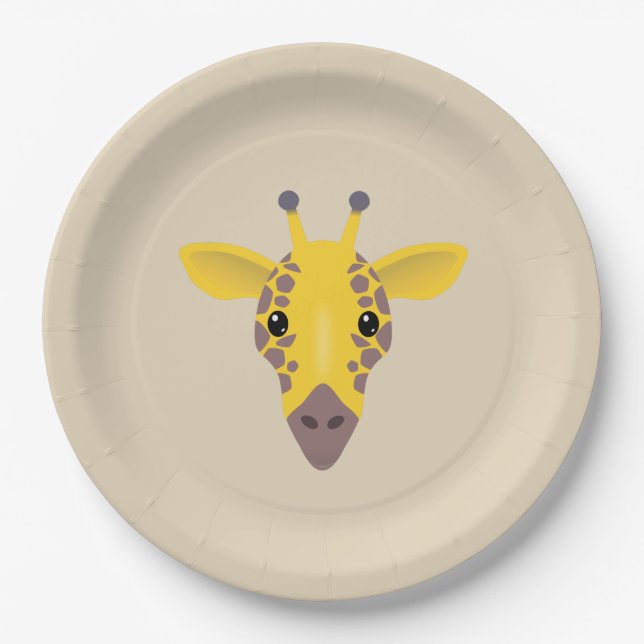 Giraffe Paper Plates (Front)