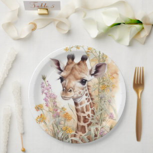 Giraffe Paper Plates