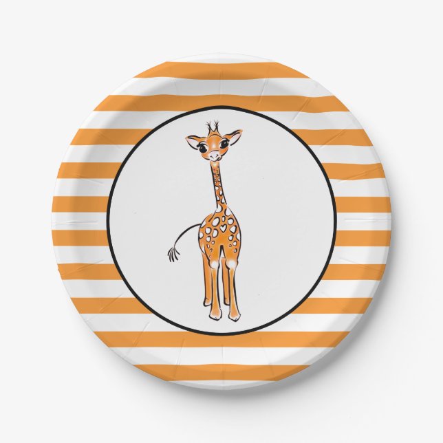 Giraffe Paper Plates (Front)