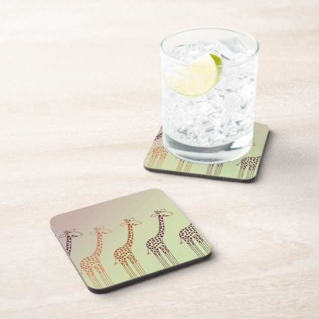 Giraffe Parade Beverage Coaster (Right Side)