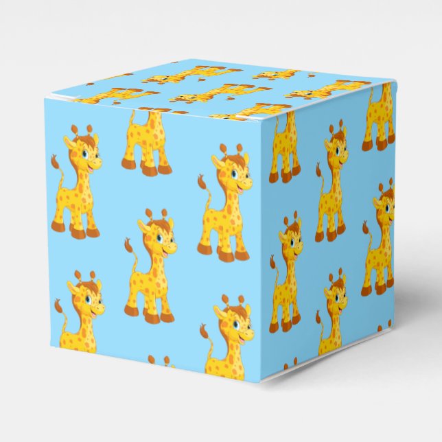 Giraffe Party Favor Box (Front Side)