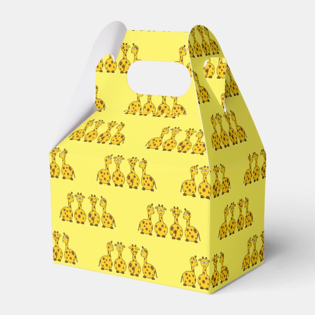 Giraffe Party Favor Box (Front Side)