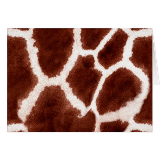 Giraffe Pattern Animal Print Cards (Front Horizontal)