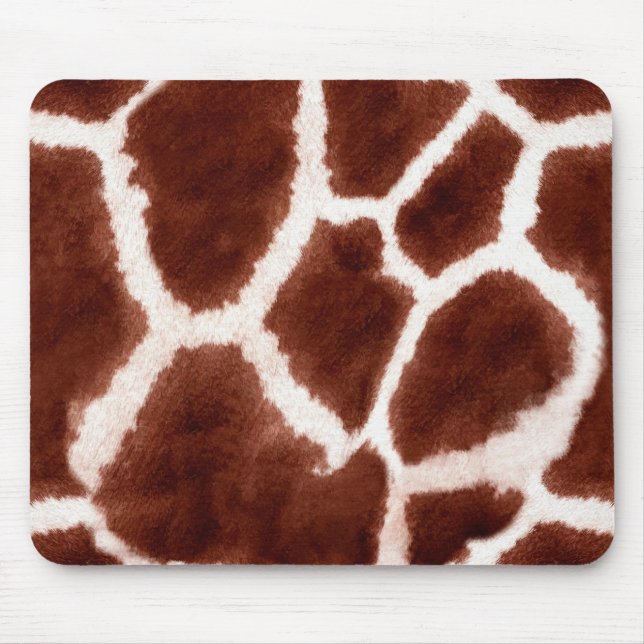 Giraffe Pattern Animal Print Mouse Pad (Front)