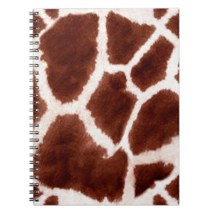 Giraffe Pattern Animal Print Notebook