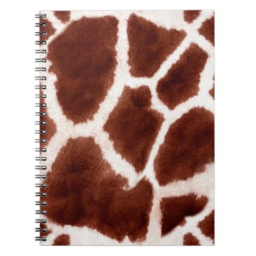 Giraffe Pattern Animal Print Notebook