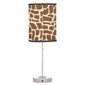 Giraffe pattern animal print table lamp (Back)