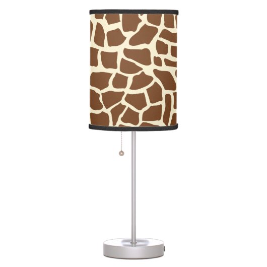 Giraffe pattern animal print table lamp (Right)