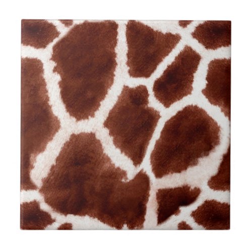 Giraffe Pattern Animal Print Tile