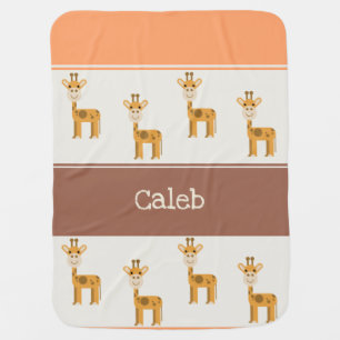 Giraffe Pattern Baby Blanket
