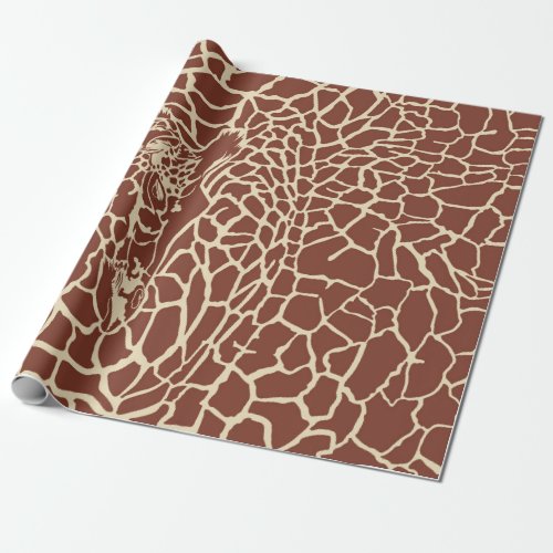 Giraffe pattern background wrapping paper