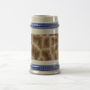Giraffe pattern beer stein