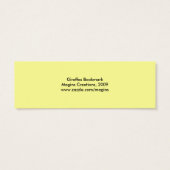 Giraffe Pattern Bookmarks (Back)