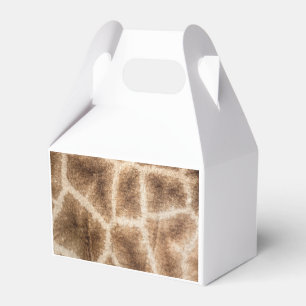 Giraffe pattern favor boxes