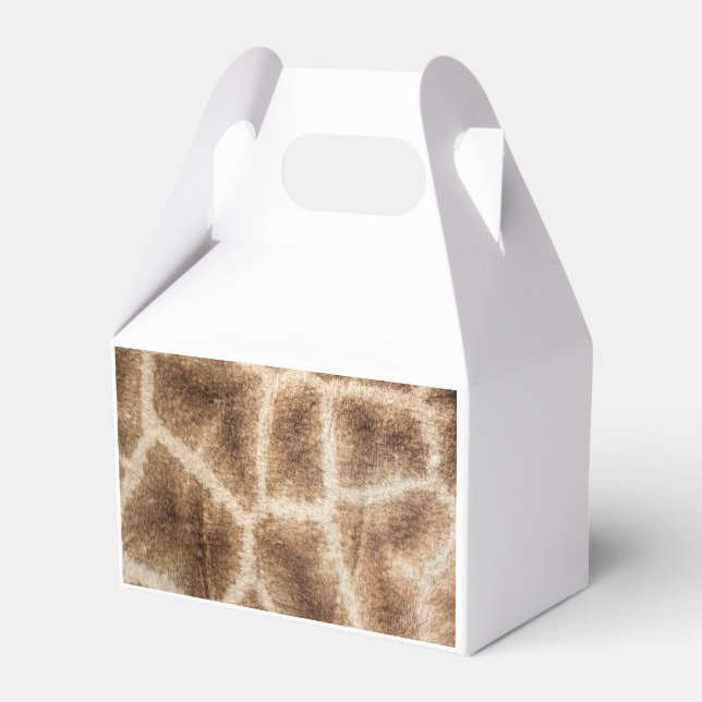 Giraffe pattern favor boxes (Back Side)