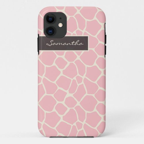 Giraffe Pattern iPhone 5 Case_Mate Case pink