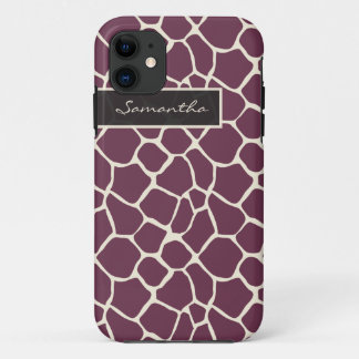 Giraffe Pattern iPhone 5 Case-Mate Case (purple)