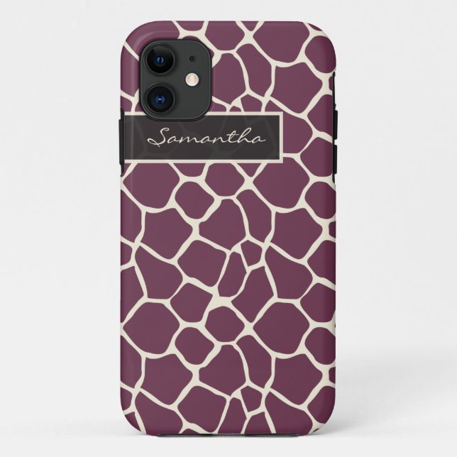 Giraffe Pattern iPhone 5 Case-Mate Case (purple) (Back)