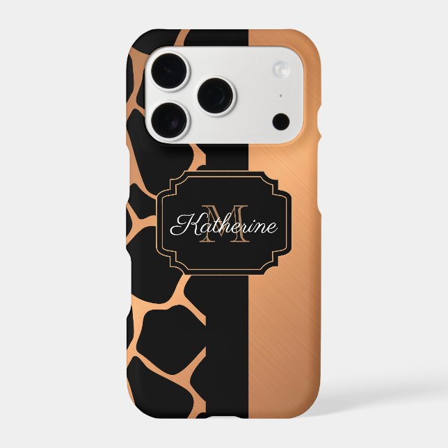 Giraffe Pattern Iphone Case (Back)