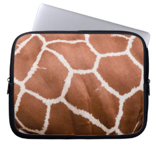 Giraffe pattern laptop sleeve