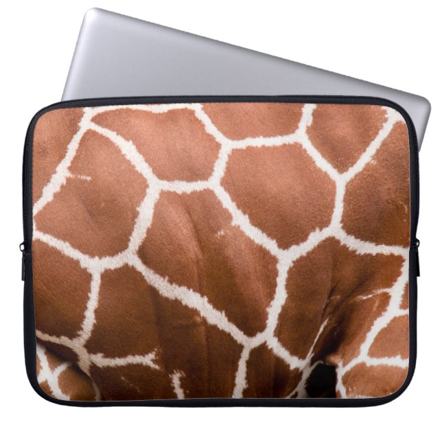 Giraffe pattern laptop sleeve (Front)