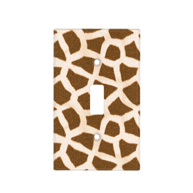 Giraffe Pattern Light Switch Plate (Front)