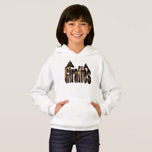 Giraffe Pattern Logo With Giraffes, Hoodie