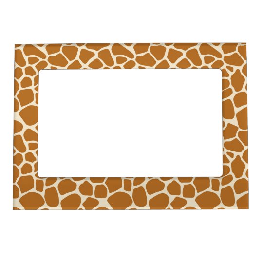 Giraffe Pattern Magnetic Photo Frame | Zazzle.com
