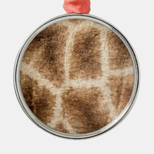 Giraffe pattern metal ornament